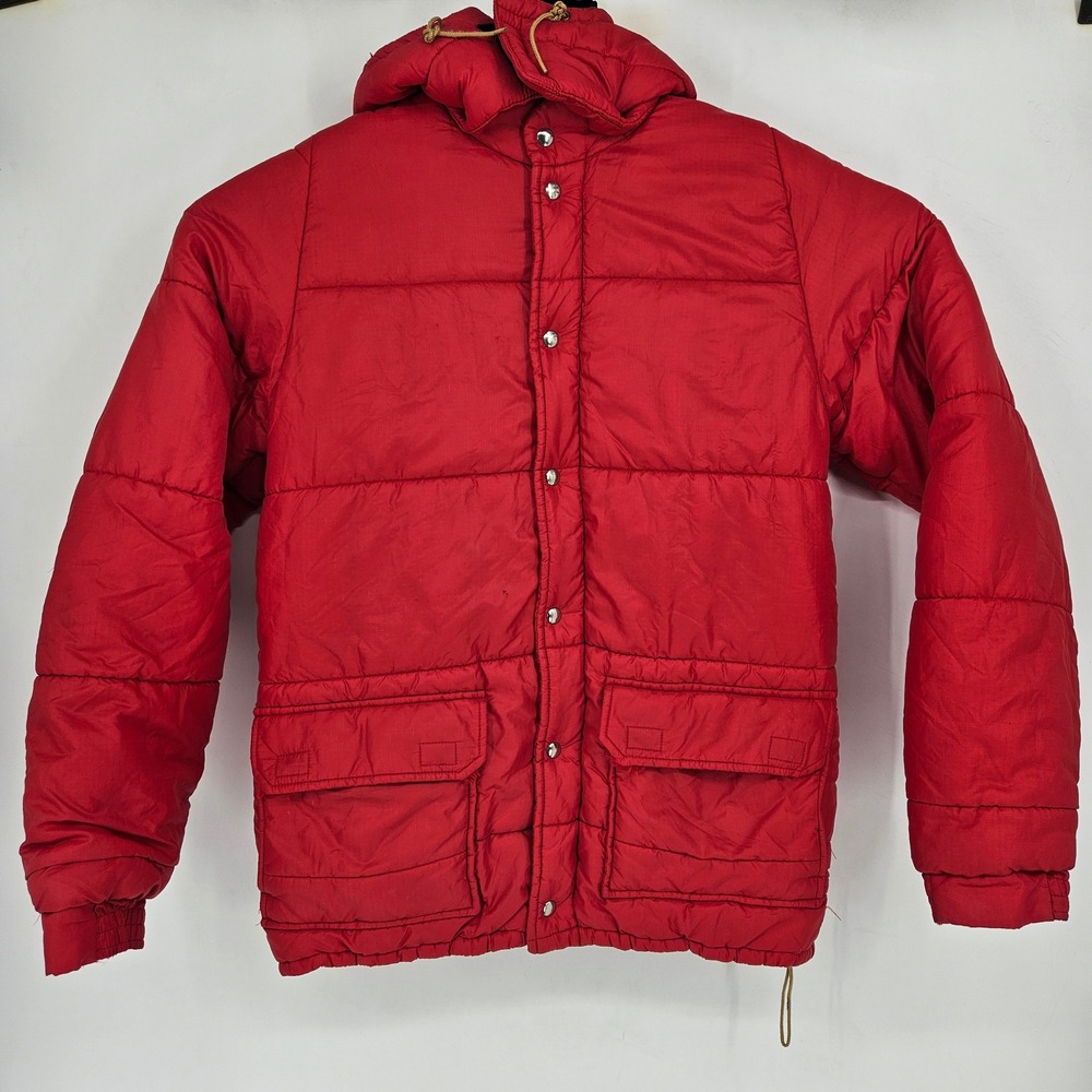 Vintage 1970s Eastern Mountain Sports Jacket Mens Medium EMS Expedition Red